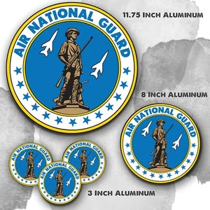 Air National Guard Jets Blue Design Aluminum Circle Sign - Picture 1 of 4