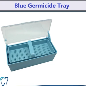 Keimtötschale zur Kältesterilisation von Dental, Tattoo, medizinischen Werkzeugen, blau - Bild 1 von 2