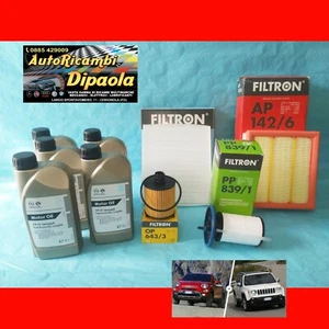 KIT TAGLIANDO FIAT 500X JEEP RENEGADE 1.6 2.0 CRD MULTIJET 5L OLIO + 4 FILTRI - Foto 1 di 2