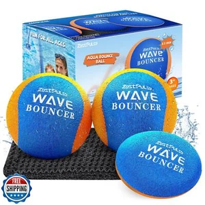 Juego de bolas para saltar agua ZestPulse - bola de piscina - juguetes de agua rebotante para playa - Imagen 1 de 5