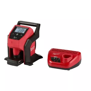 Compresor de aire inflador de neumáticos de automóvil portátil inalámbrico Milwaukee 2475-21XC M12 - Imagen 1 de 1