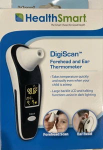 HealthSmart DigiScan Forehead & Ear Thermometer - Picture 1 of 3