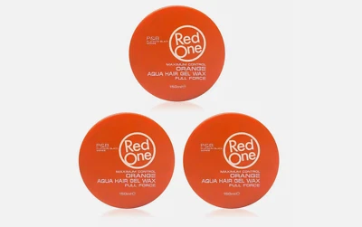 RedOne Aqua Hair Gel Wax Full Force Orange, (3er Pack) 150ml - Bild 1 von 4