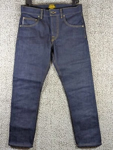 Brave Star Selvedge Men's Straight Leg Dark Wash Blue Jeans 31x28 NWOT - Picture 1 of 17