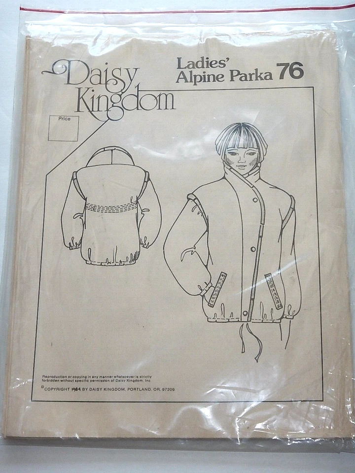 Daisy Kingdom Pattern 76 Ladies' Alpine Parka ©1984 sizes 6-18 UC - Image 1 of 1