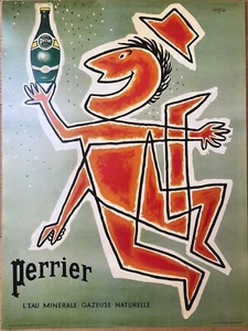 Raymond Savignac - Poster - Perrier Mineralwasser - Biete Jetzt! BID NOW! - Bild 1 von 5