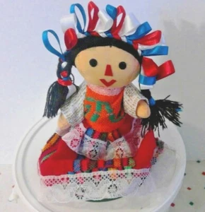 Simpatica bambola di stoffa fatta a mano alta 6 pollici  - Foto 1 di 1