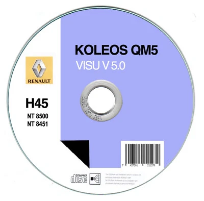 Renault Koleos (H45) NT8500 - NT8451 Esquemas Eléctricos En Cd - Imagen 1 de 4