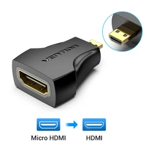 Micro & Mini HDMI Male to HDMI Female Adapter Converter for PS4 Camera HDTV 4K - Picture 1 of 12