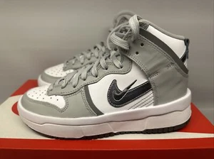 NEW NIKE WOMENS DUNK HIGH UP LIGHT SMOKE GREY DH3718-106 SIZE: 5 I SHIP FAST! - Picture 1 of 9