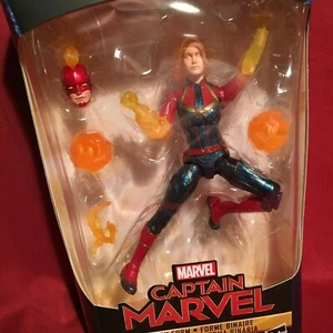 Marvel Legends 6" WALMART FORMA BINARIA CAPITÁN MARAVILLA FIGURA *NUEVA* Variante - Imagen 1 de 9