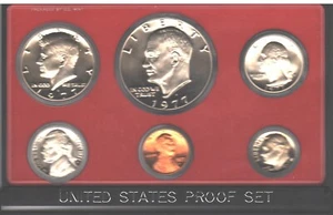 1977 S Proof Set - Complete- Nice  Eisenhower Dollar mint set - Picture 1 of 2