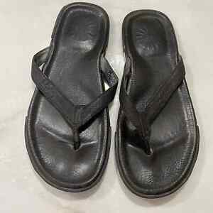 UGG leather flip flop sandals