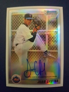 2010 Bowman Chrome Prospects Juan Urbina #BCP220 Auto #d 500 come nuovo spedizione gratuita!! - Foto 1 di 2