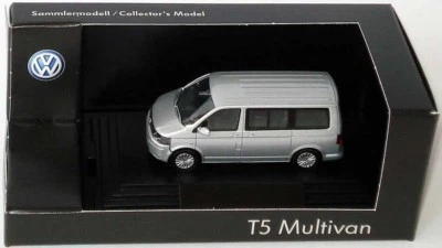 VW T5 7H MULTIVAN TDI BUS FACELIFT 2010 REFLEX SILVER 1:87 WIKING (MODELO DE DISTRIBUIDOR) Foto 1 de 4