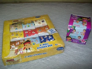 Stickers;Jake/Neverland Pirates 9 Roll Box New/Sealed & Dora Explorer/Giant Roll - Picture 1 of 12