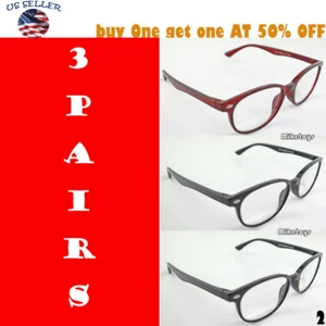 LESEBRILLE GLÄSER 3ER PACK KONVOLUT CLASSIC READER UNISEX HERREN DAMEN STIL SET(2) - Bild 1 von 2