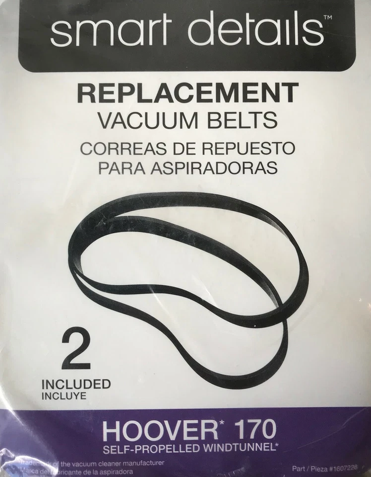 2 correas de vacío de repuesto Hoover 170 para túnel de viento autopropulsado - nuevas Foto 1 de 1