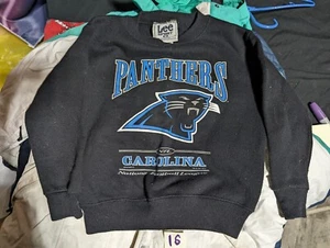 Vintage Lee Sports Nutmeg 90s Sweatshirt North Carolina Panthers 1997 Kids MEDIUM - Bild 1 von 4