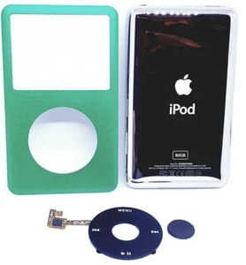 Ipod Classic 6-7th gen 80gb NEW Green faceplate Front Cover clickwheel&backplate - Picture 1 of 9