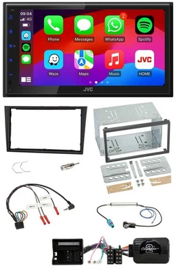 JVC Bluetooth USB Lenkrad 2DIN DAB Autoradio für Opel Corsa D 2006-2008 stealth - Bild 1 von 4