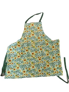 Martha Stewart Kitchen Chef Apron With Pockets- 100% Cotton "sunflowers” - Picture 1 of 5