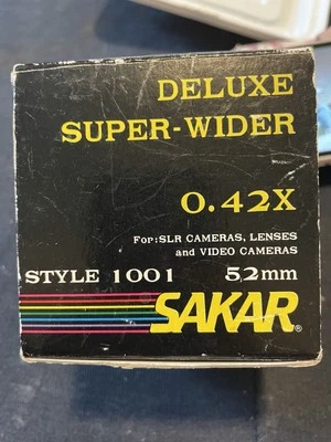 Sakar Deluxe Super-Wider .42X Lens/Case Included/Original Box - Image 1 of 4