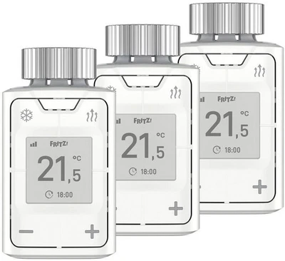 AVM FRITZ!DECT 302 3er-Set Smart Heizkörperregler DECT Funk-Heizkörperthermostat - Bild 1 von 4