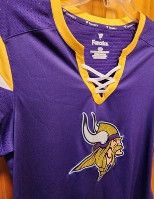 Fantástica camiseta para mujer del equipo de la NFL Minnesota Vikings talla M púrpura nueva con etiquetas Foto 1 de 4