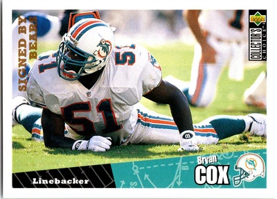 1996 Collector's Choice #123 Bryan Cox - Image 1 of 2