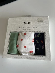 Fat Face Ditsy Floral 3 Pk Mini Shape Knickers Size Uk 12 Rrp £18 Bnwt - Picture 1 of 2