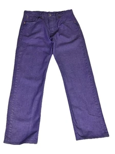 Levi's 501 Jeans Mens 34x32 (Fit 32x30) Purple Original Fit Straight Button Fly - Picture 1 of 13