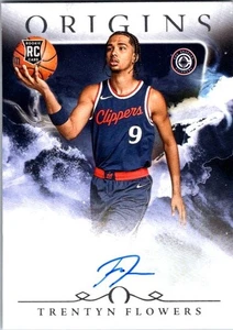 Tarjeta de novato Panini Select Origins #RA-TFC Trentyn Flowers RC 2024-25 firmada automáticamente - Imagen 1 de 2