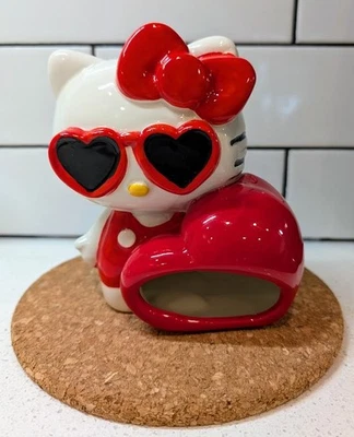 Sanrio Hello Kitty Cerámica Pintado a Mano Cocina Esponja Soporte Baratija Plato NUEVO Foto 1 de 4