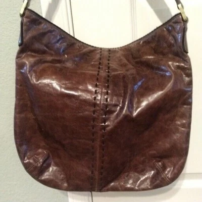 Bolsa de ombro Sigrid Olsen couro marrom interior verde - Imagem 1 de 4