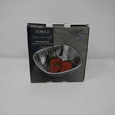 Towle Hammersmith Pequeño Cuenco Cuadrado 5" Aluminio Fundido Nuevo en Caja Foto 1 de 4