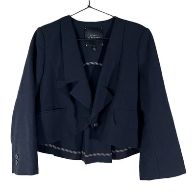 Chaqueta Blazer Robert Rodriguez Mujer Azul Marino Manga Larga Elastizada Bolsillos Cuello 6 Foto 1 de 4