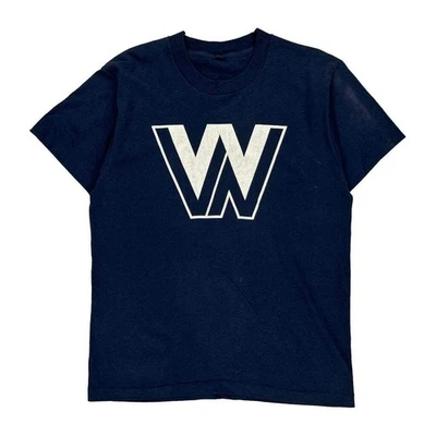 18 Unbranded Single Stitch T-Shirt - Large Navy Cotton - Image 1 of 4