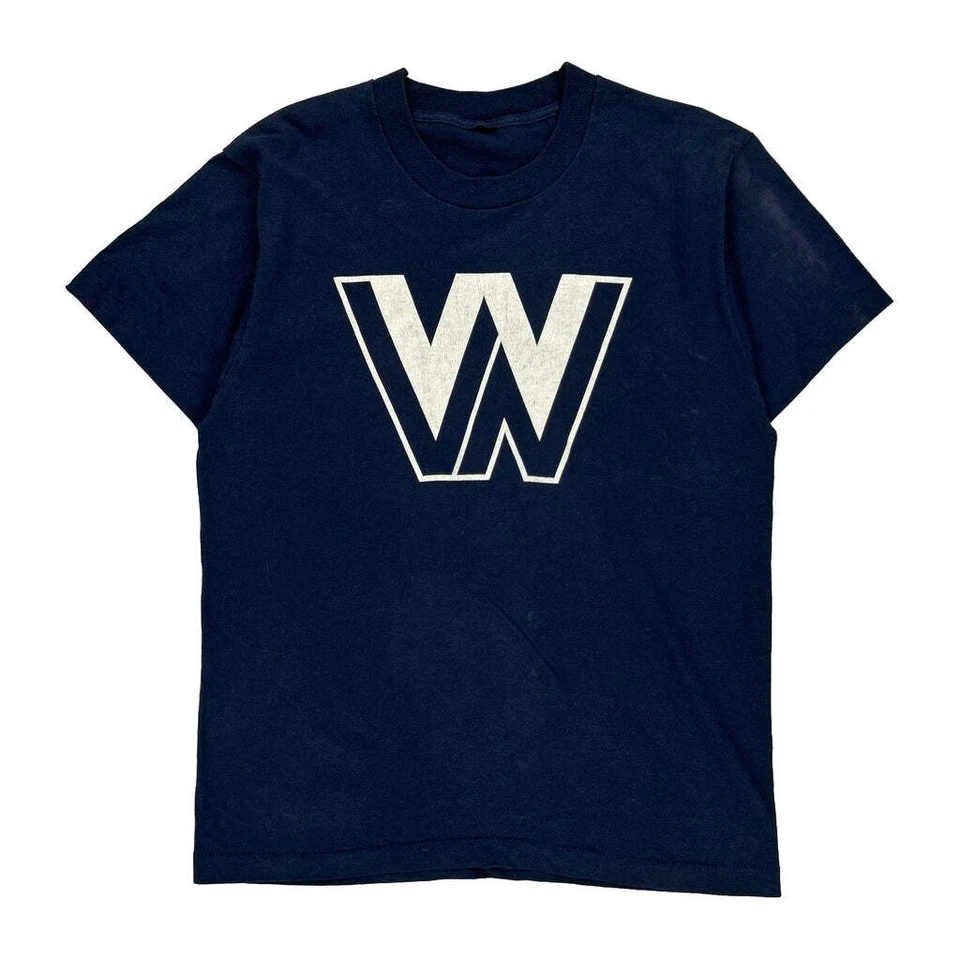 18 Unbranded Single Stitch T-Shirt - Large Navy Cotton - Image 1 of 4