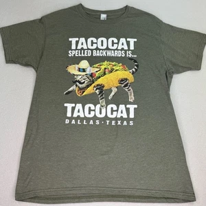 Duck Co Tacocat Dallas Texas Shirt Men Women Large Unisex Funny Cat Short Sleeve - Picture 1 of 6