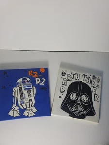 Darth Vader und R2-D2 Leinwandbilder 9 3/4 Zoll mal 9 3/4 Zoll - Bild 1 von 12
