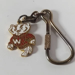 Portachiavi calcio Bucky Wisconsin Badgers - Foto 1 di 3