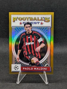 Tarjeta #3 2021-22 Topps Finest Flashbacks UCL Gold Refractor/50 Paolo Maldini - Imagen 1 de 3