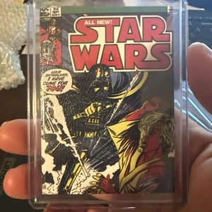 2024 Topps Star Wars Masterwork Comic Cover 63 Darth Vader Luke Canvas 1/25 - Picture 1 of 2