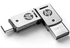 Tablette iPhone Android HP OTG 256 Go 512 Go 1 To 2 To USB 3.1 type C + clé USB A - Photo 1/2