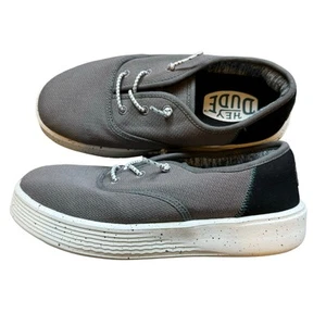 Hey Dudes Shoes Boys Sz 3 Slip On Conway Sport Mesh Gray No Tie Sneaker Play - Picture 1 of 10