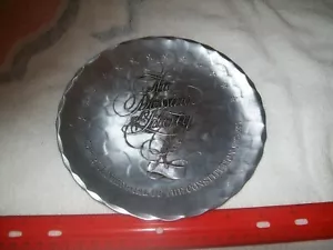 Placa coleccionable de aluminio martillado Natale-Bendiciones de la libertad, Leesburg PA-1987 - Imagen 1 de 6