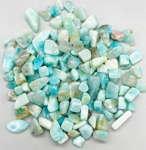 Amazonite tumbled chips 8-12mm 1 oz - Picture 1 of 1