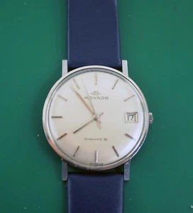 Vintage 1960's MOVADO "Kingmatic "S" Automatic Date Classic Style Men's Watch - Picture 1 of 9