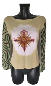 MAGLIA DONNA MADE IN NEPAL. 100% COTONE ARTIGIANALE. ON SIZE. NUOVA. - Imagen 1 de 2